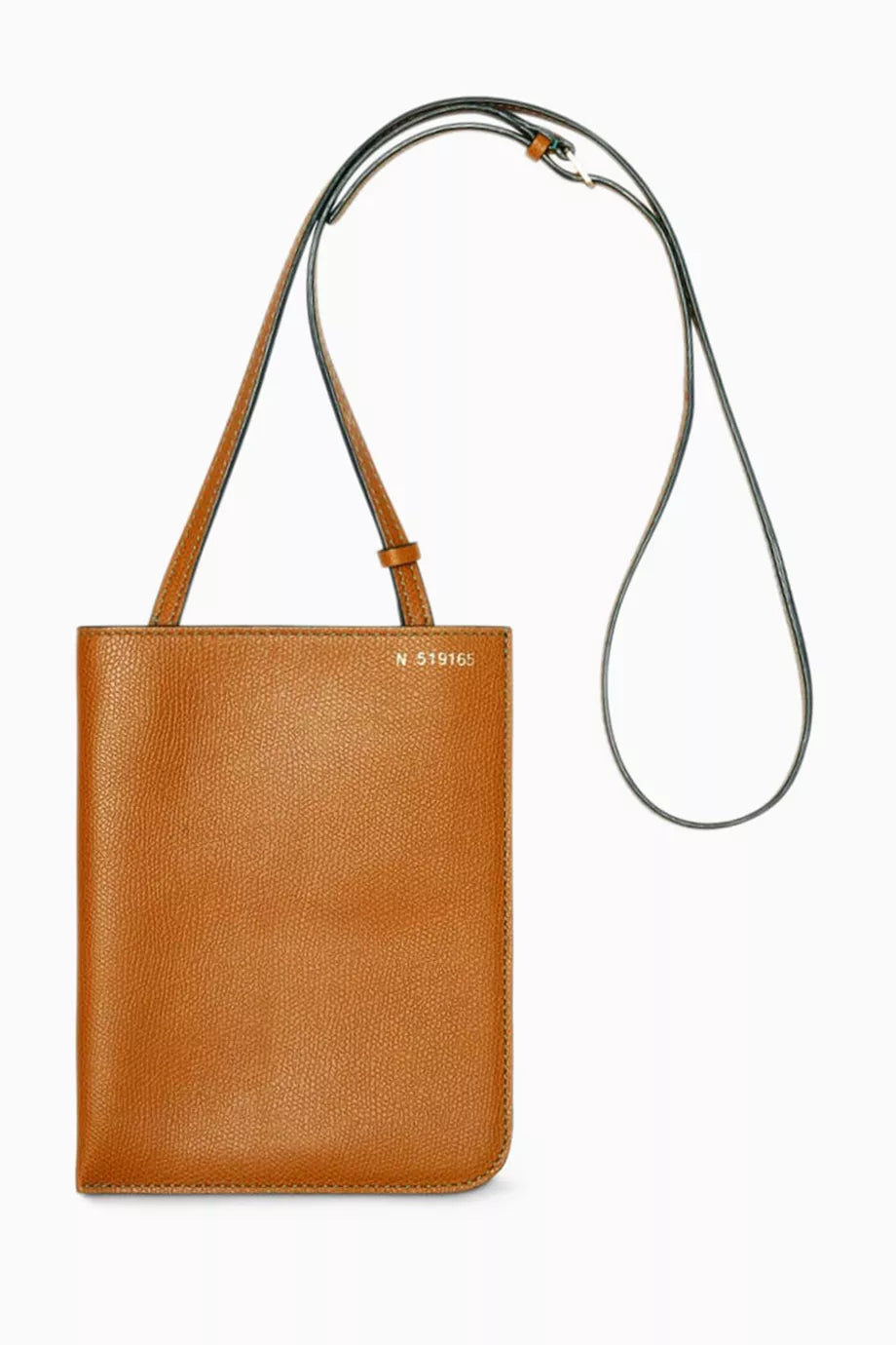 Crossbody Soft Document Holder in Millepunte Calfskin Leather