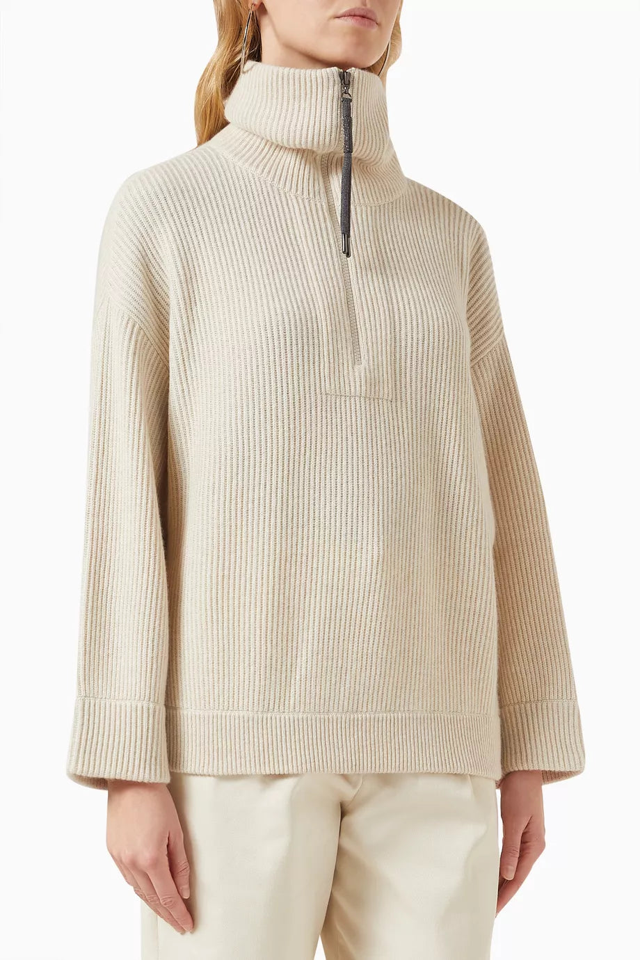 Half-zip Sweater in Cashmere