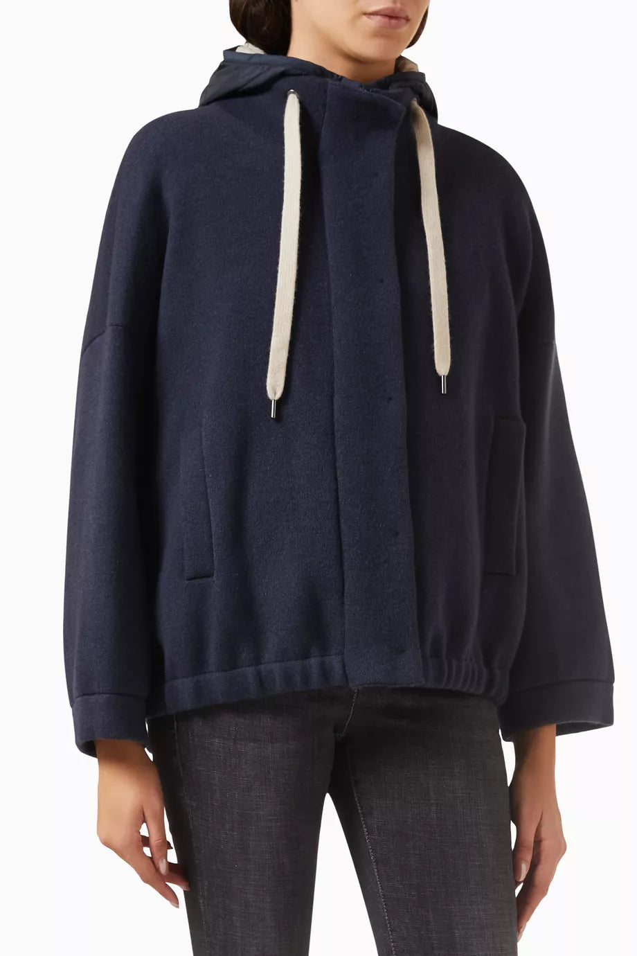 Double Knit Outerwear Jacket in Cashmere