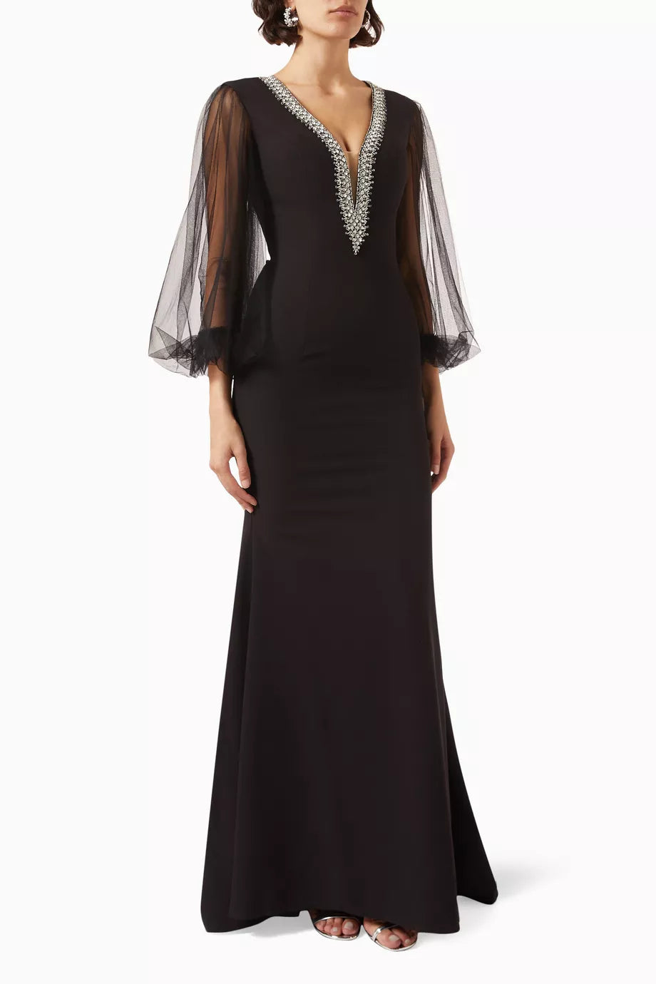 Crystal-embellished Mermaid Gown