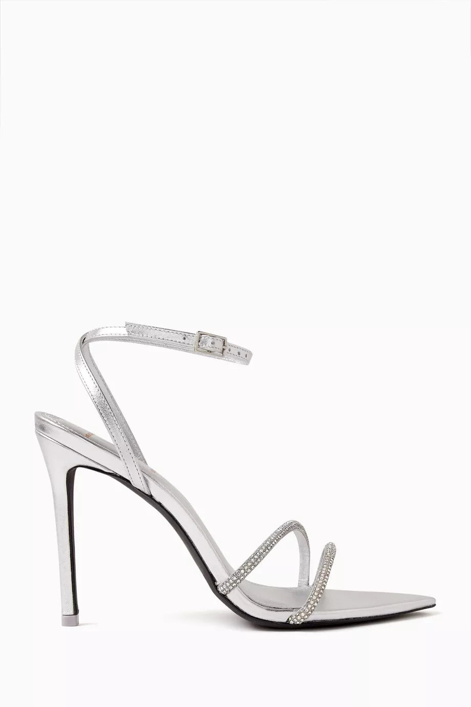 Ace 100 Crystal Sandals in Satin