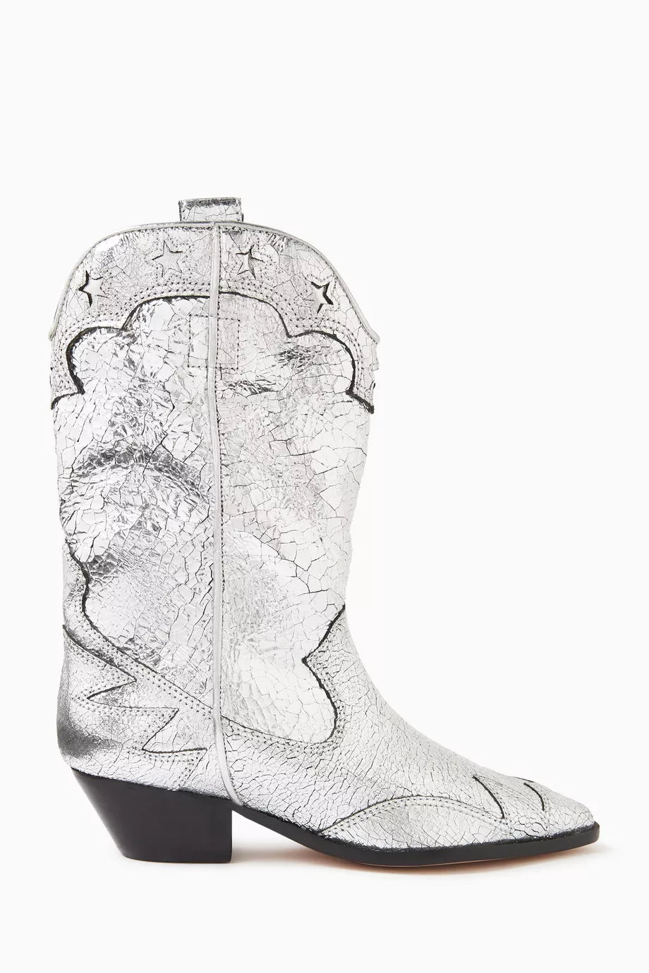 Cicera 40 Boots in Metallic Leather