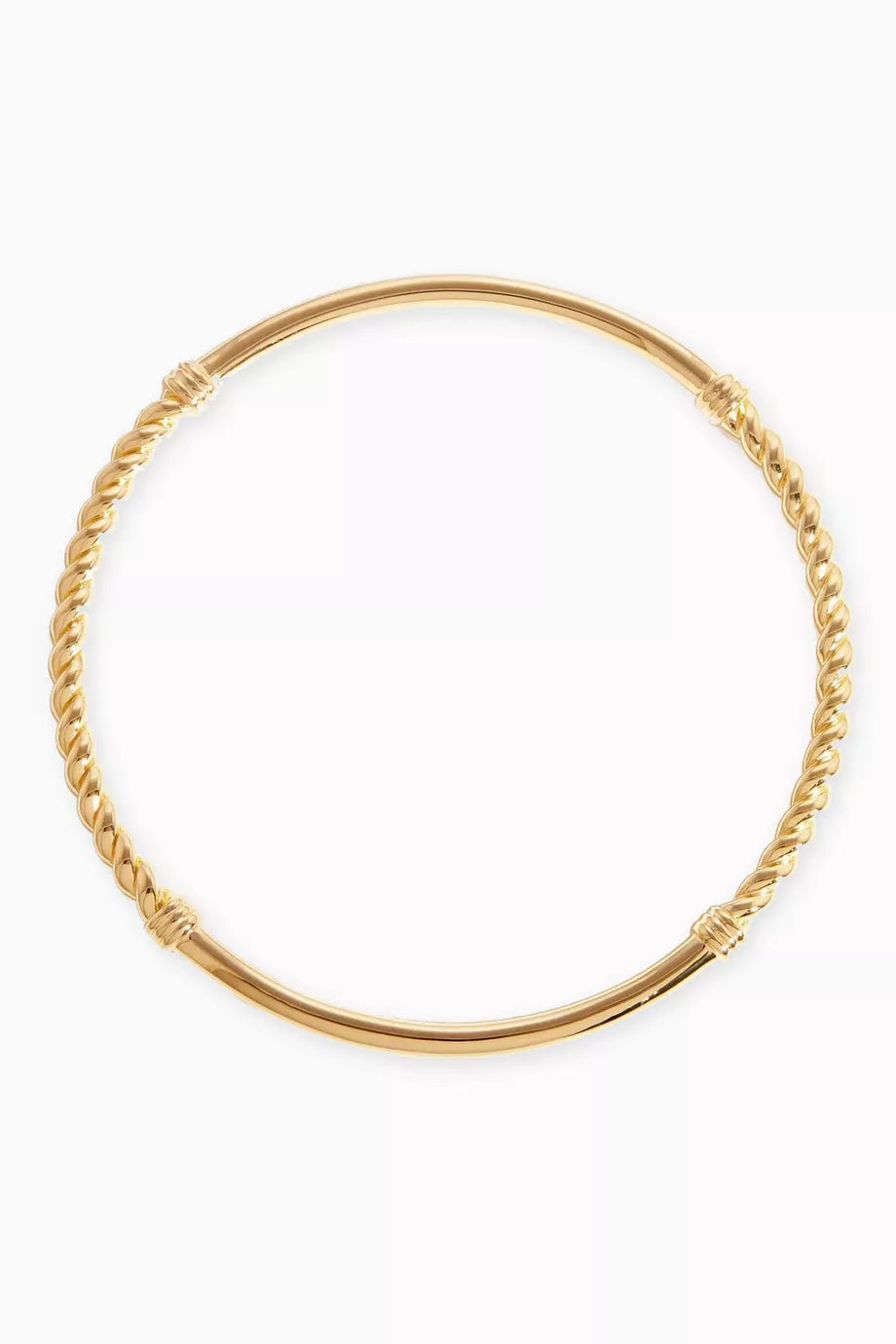 Cord Bangle in 18kt Recycled Gold-plated Sterling Silver