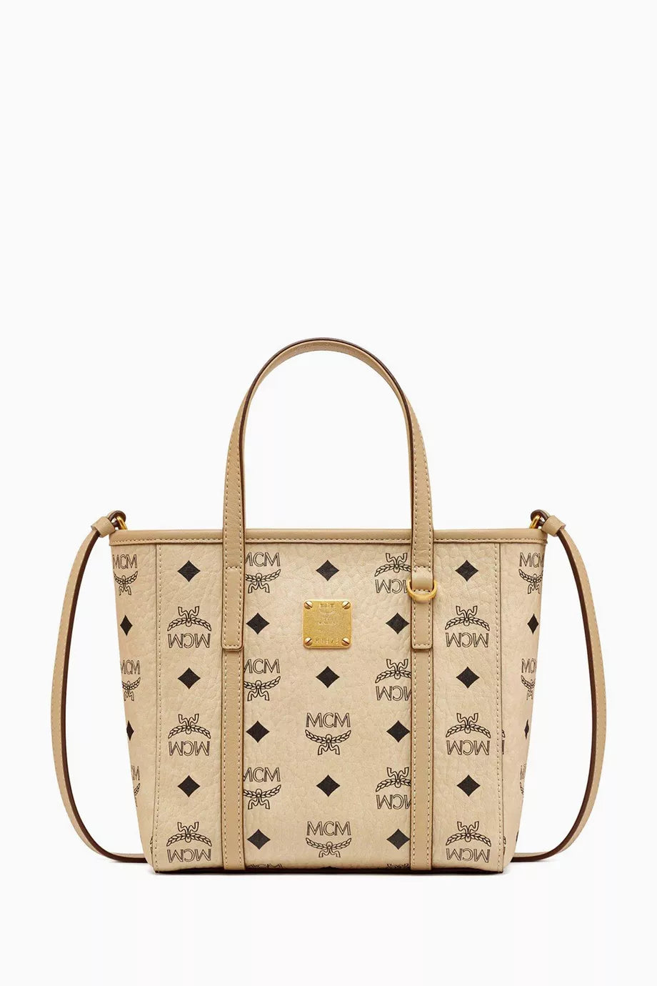 Aren Visetos Zip Shopper Tote Bag in Coated-canvas