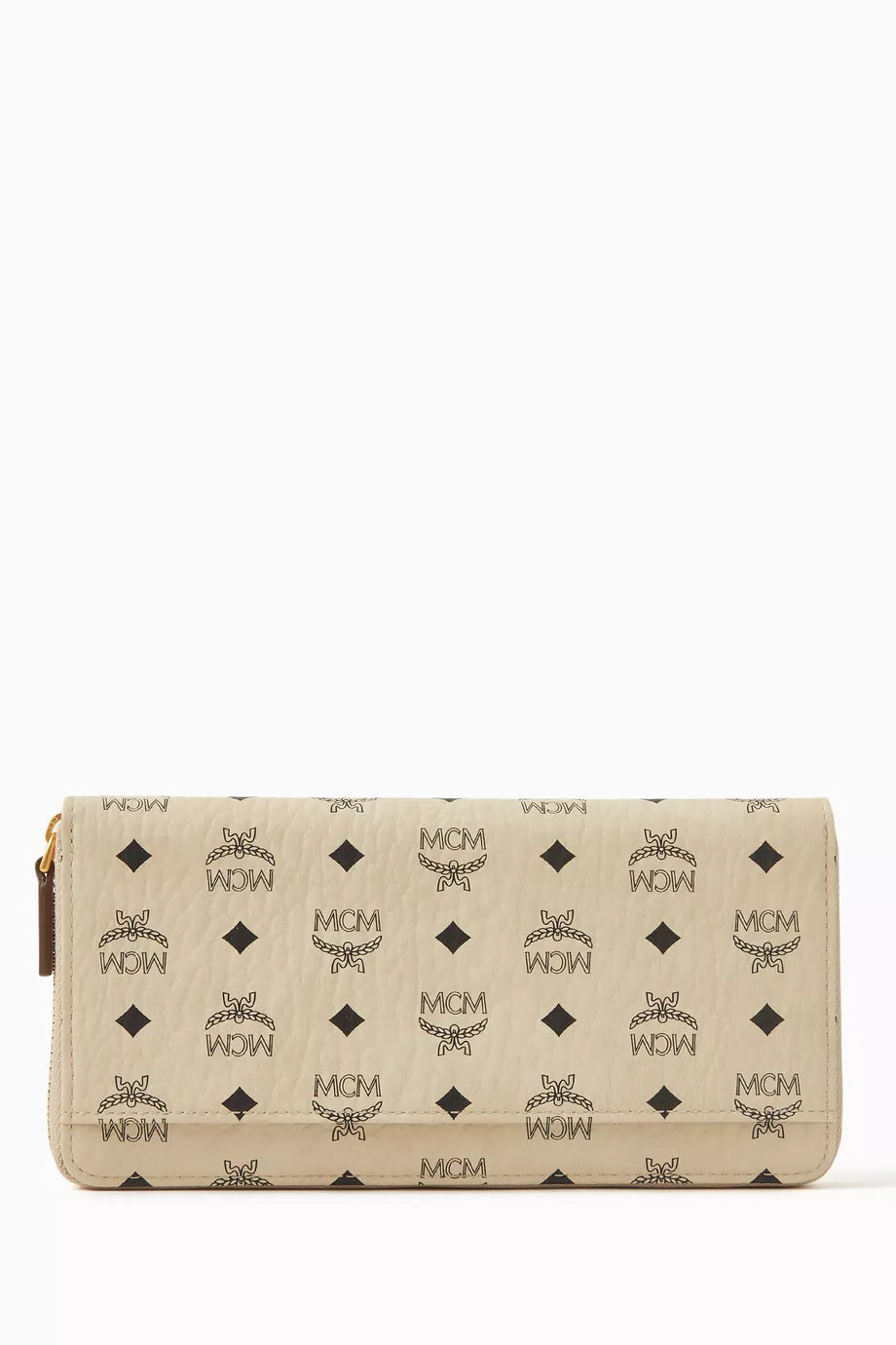 Large Zip Around Wallet in Visetos