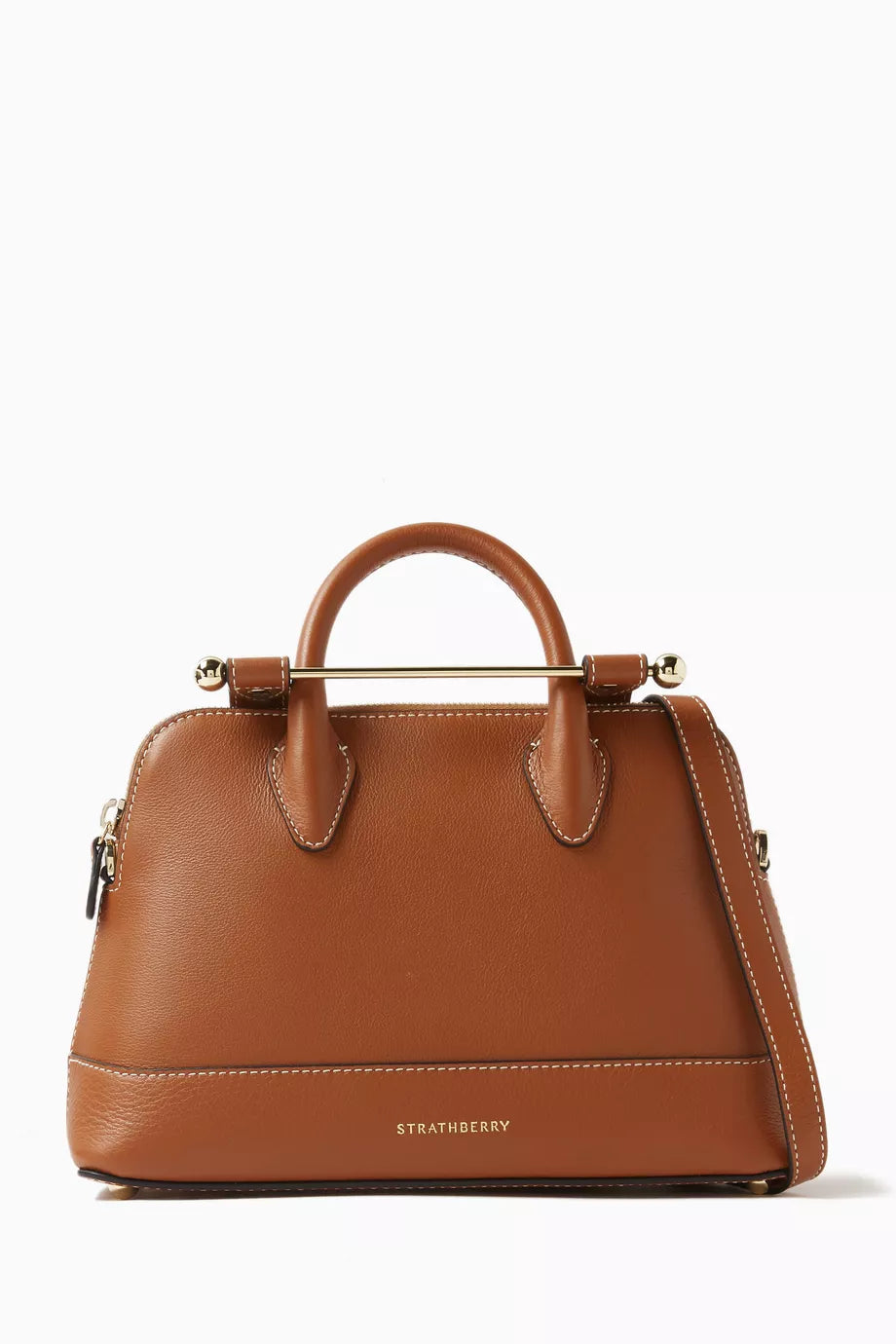 Mini Dome Tote Bag in Calfskin Leather