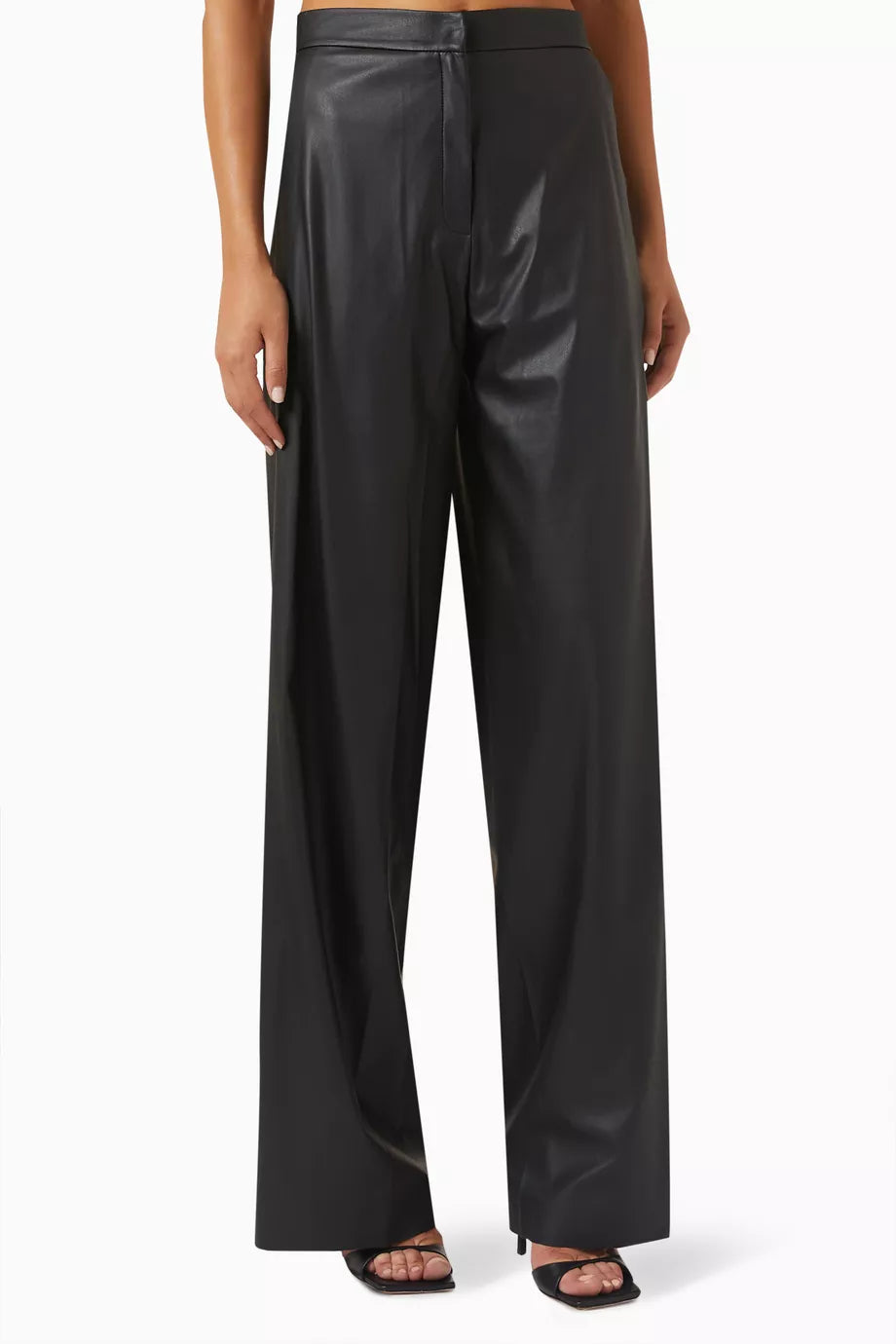 Drina Wide-leg Pants in Vegan-leather