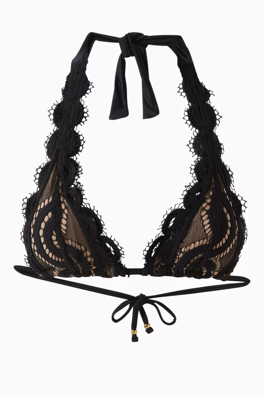 Lace Halter Bikini Top