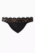 Lace Banded Teeny Bikini Bottoms