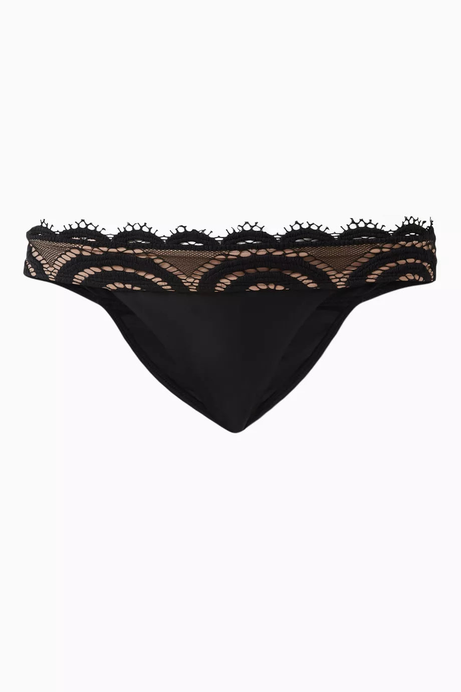 Lace Banded Teeny Bikini Bottoms