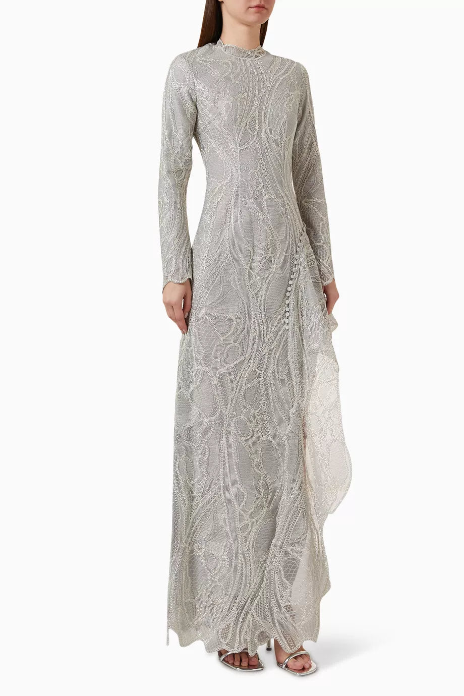 Alda Cascade Gown in Lace