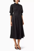 Jazz Midi Dress in Poplin