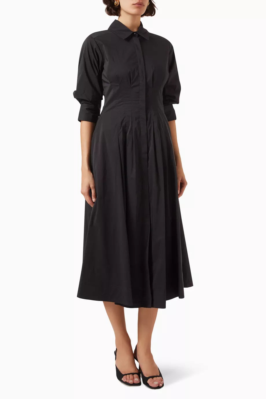 Jazz Midi Dress in Poplin