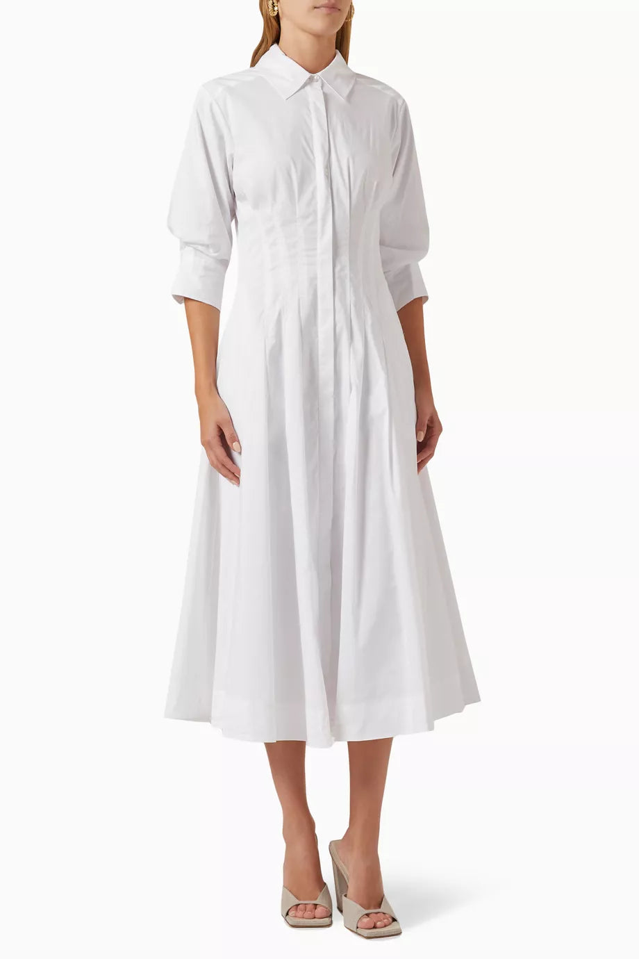 Jazz Midi Dress in Poplin