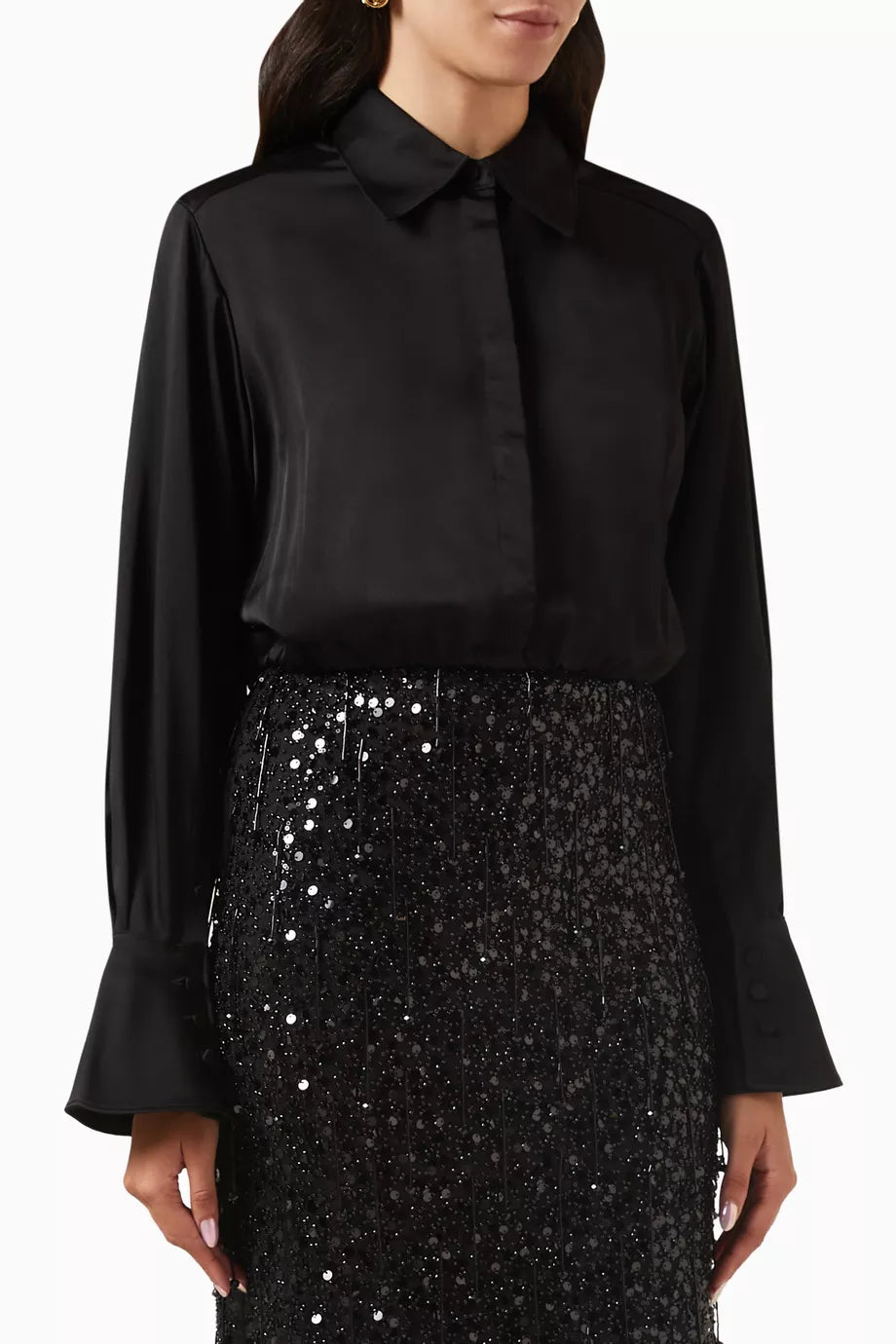 Blythe Crop Top in Satin