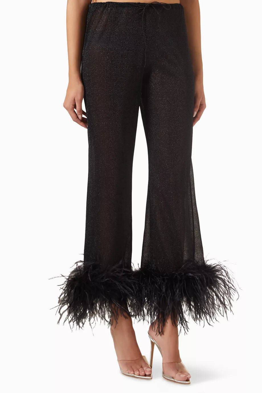 Lumière Plumage Pants in Lurex