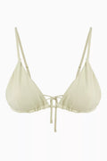 Lucia II Ribbed Triangle Bikini Top