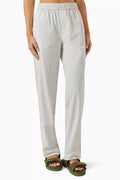 Ida Straight-fit Pants in Seersucker