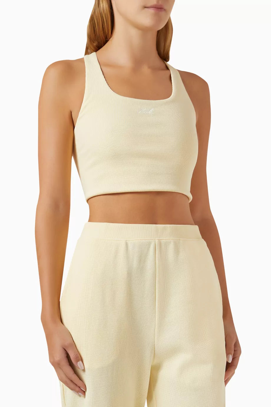 Brie Sports Bra in Waffle-knit