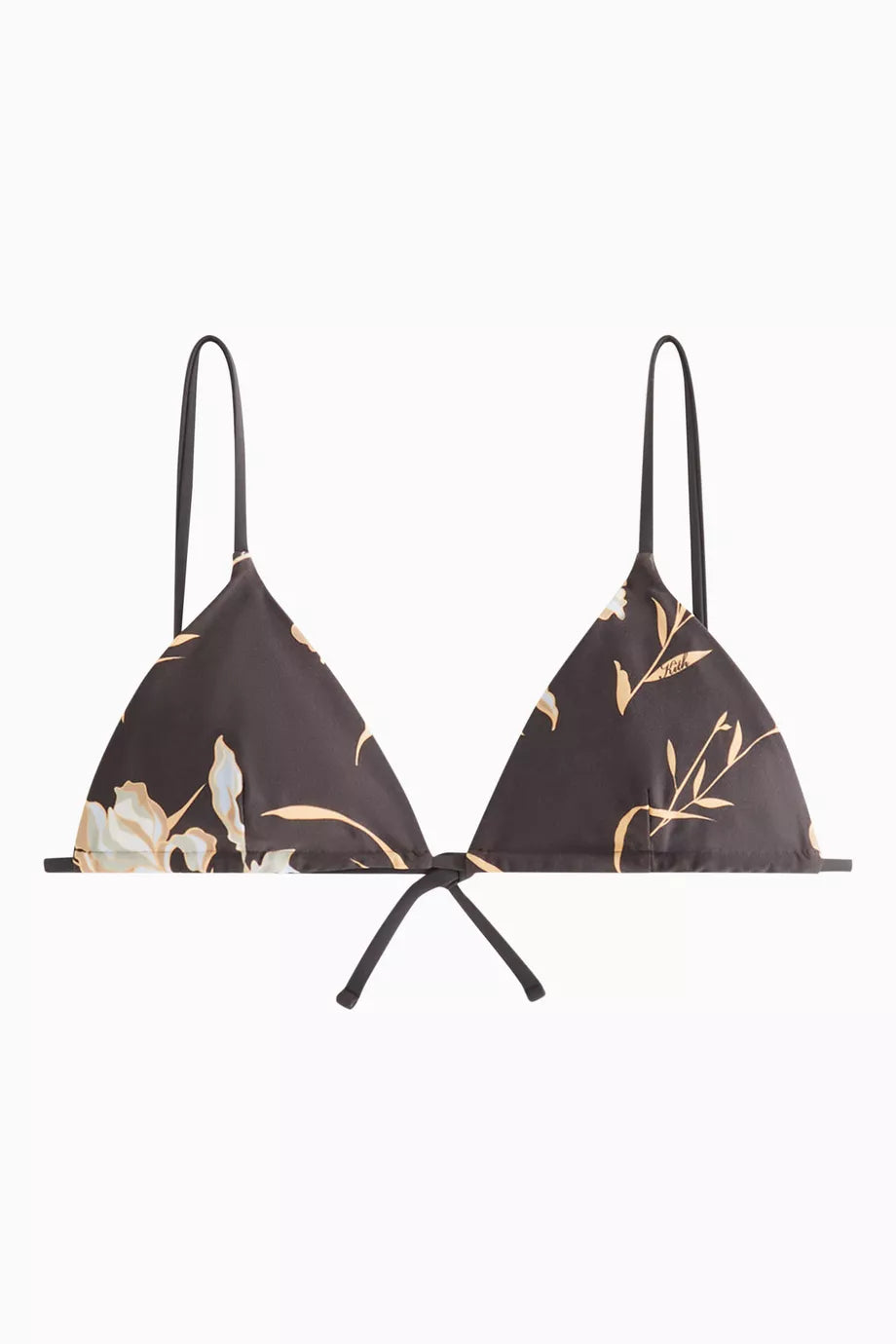 Lucia II Iris Floral Triangle Bikini Top