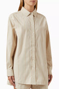 Gale Logo Striped Shirt in Cotton