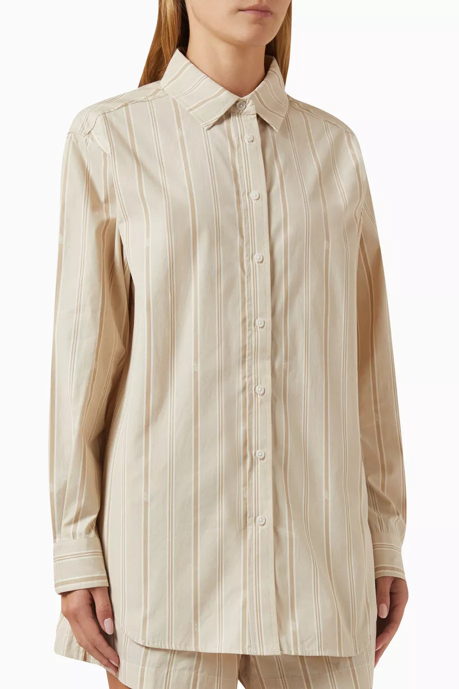 Gale Logo Striped Shirt in Cotton