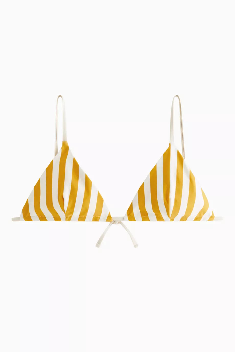 Lucia II Striped Triangle Bikini Top
