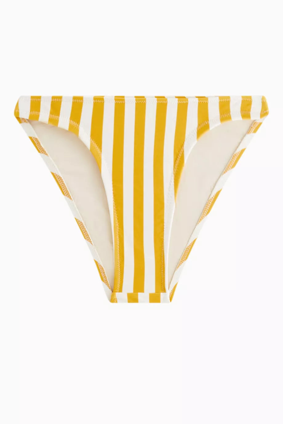 Brooke Striped High-cut Bikini Briefs
