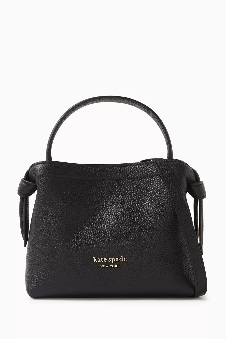 Mini Knott Crossbody Bag in Leather