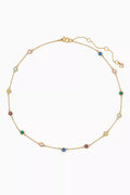 Crystal Set in Station Necklace