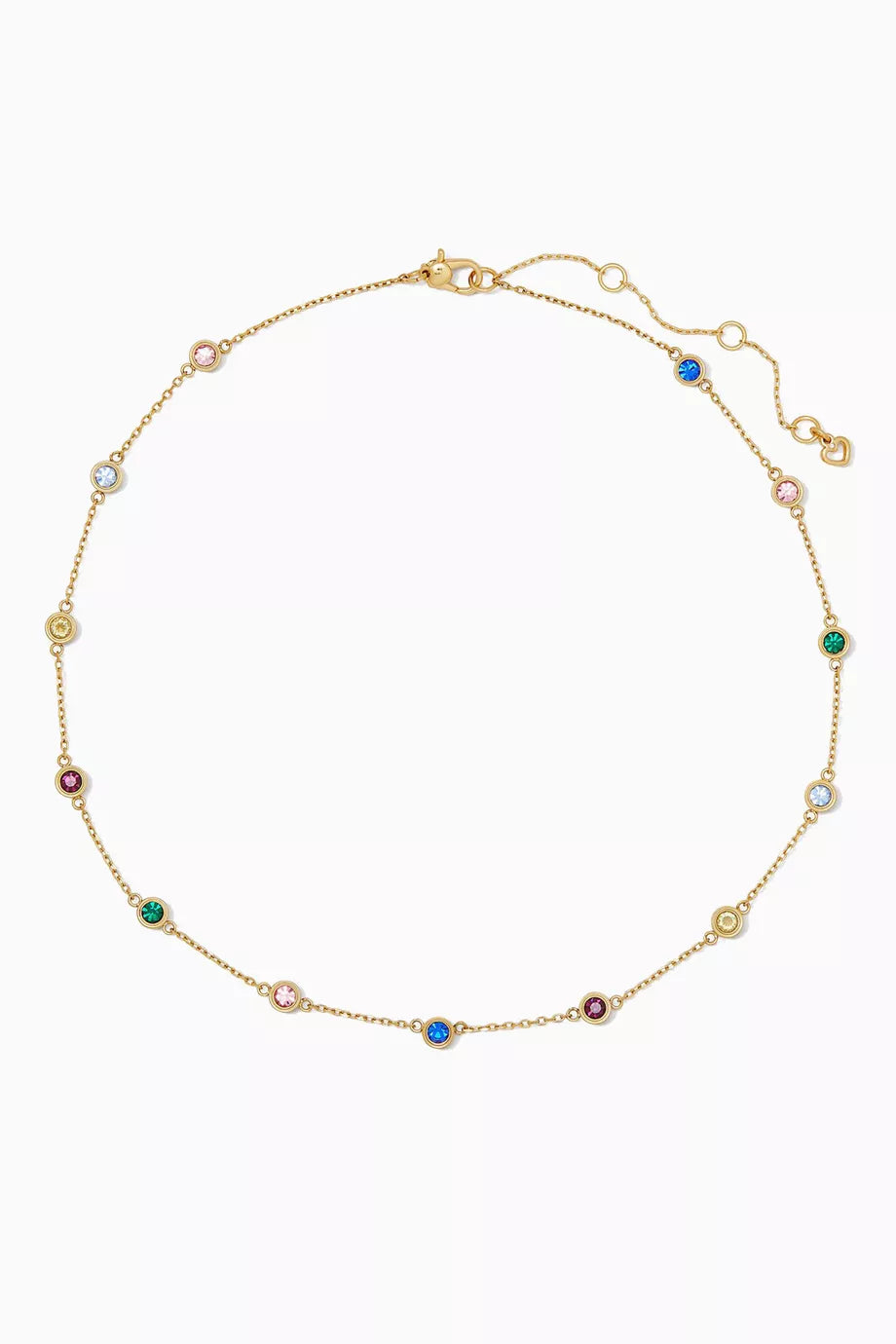 Crystal Set in Station Necklace