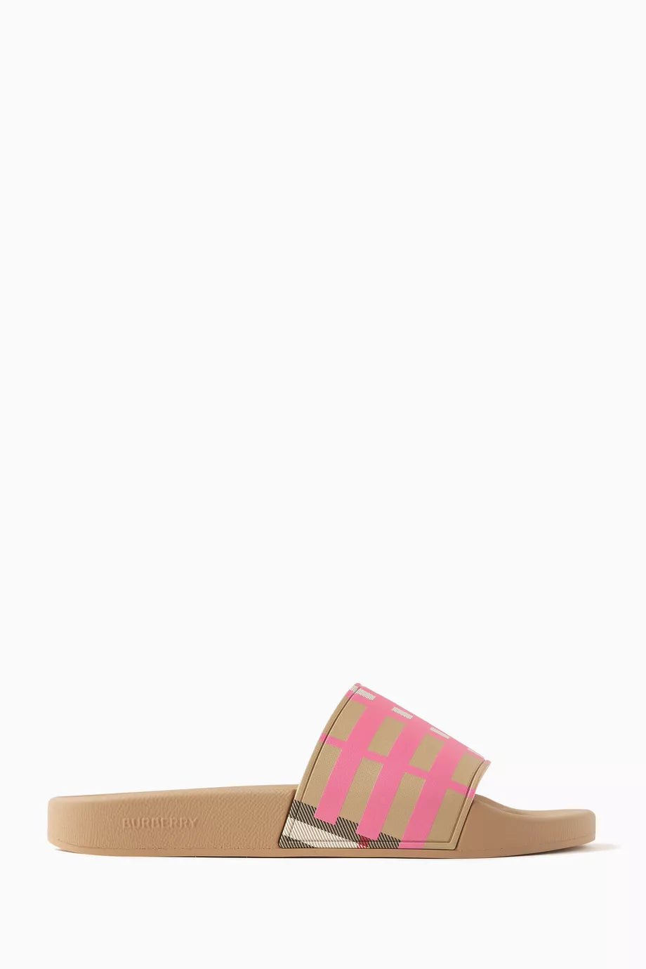 Furley Vintage Check Slides in Rubber