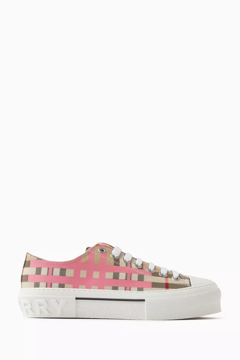 Jack 21 Checked Low-top Sneakers in Cotton-canvas