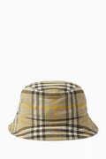 Check Bucket Hat in Cotton