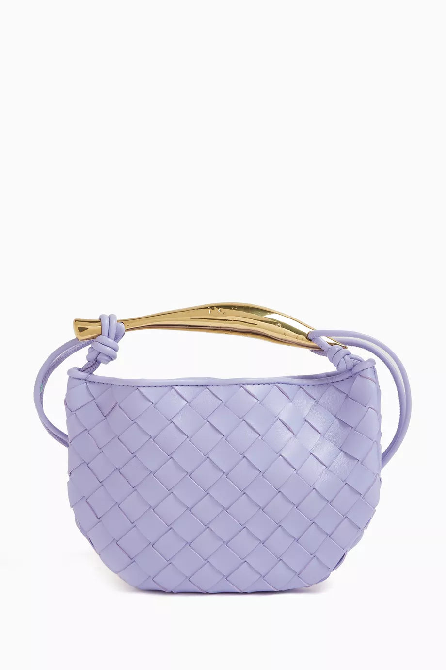 Mini Sardine Top-handle Bag in Intrecciato Leather