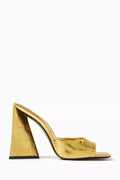 Devon 115 Mule Sandals in Metallic-leather