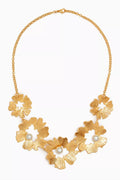 Gaia Pearl Necklace in 24kt Gold-plated Brass