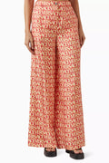Logo Pants in Silk