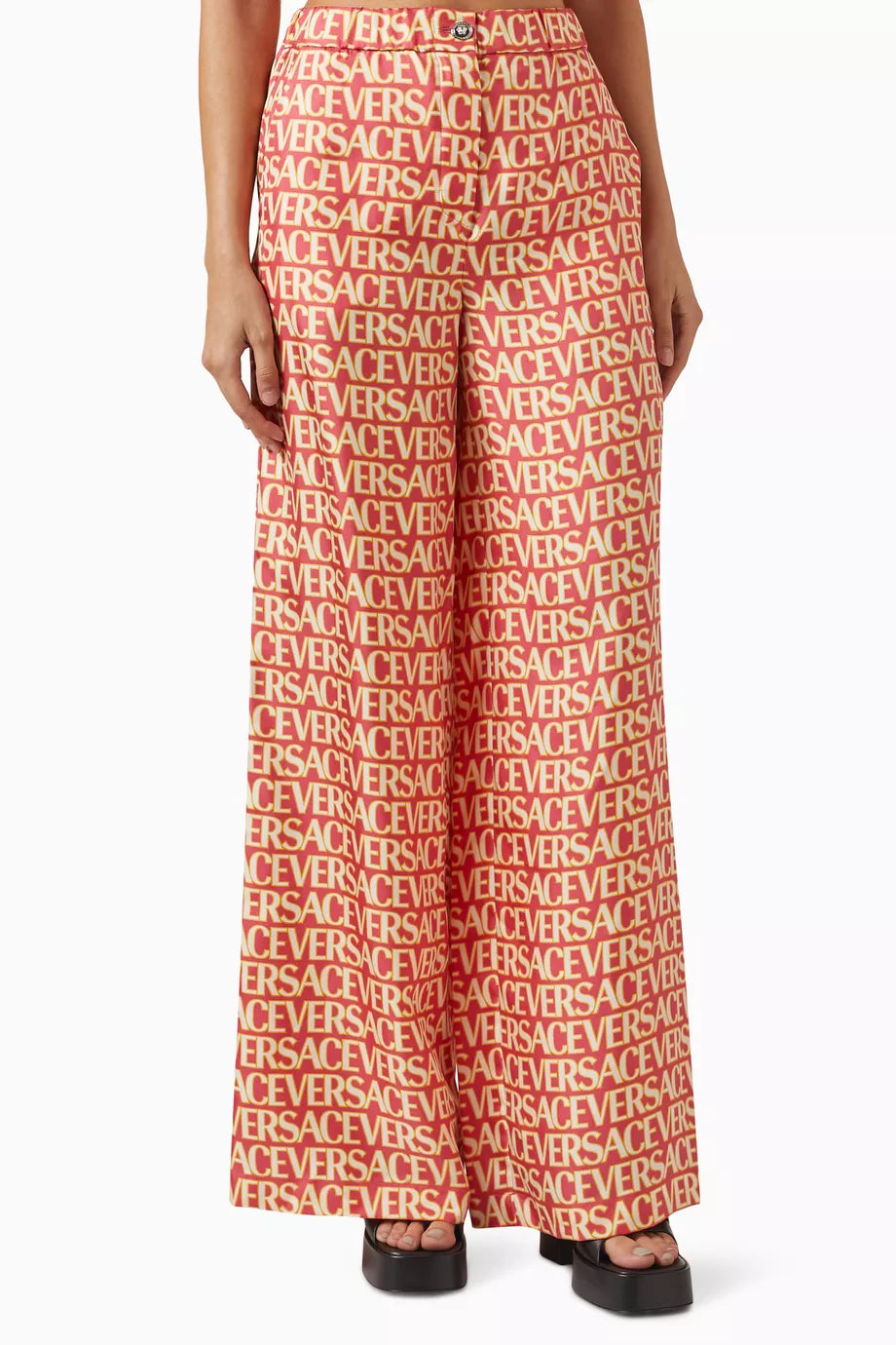 Logo Pants in Silk