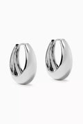 Marbella Hoop Earrings in Silver-plated Brass