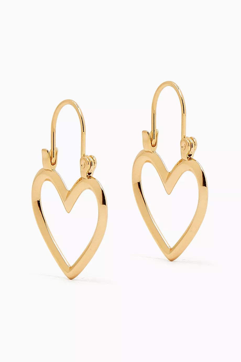 Mini Heartbreaker Hoop Earrings in Gold-plated Brass