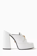 La Medusa '95 Platform Mules in Calf Leather