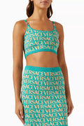 Logo-print Crop Top in Knit