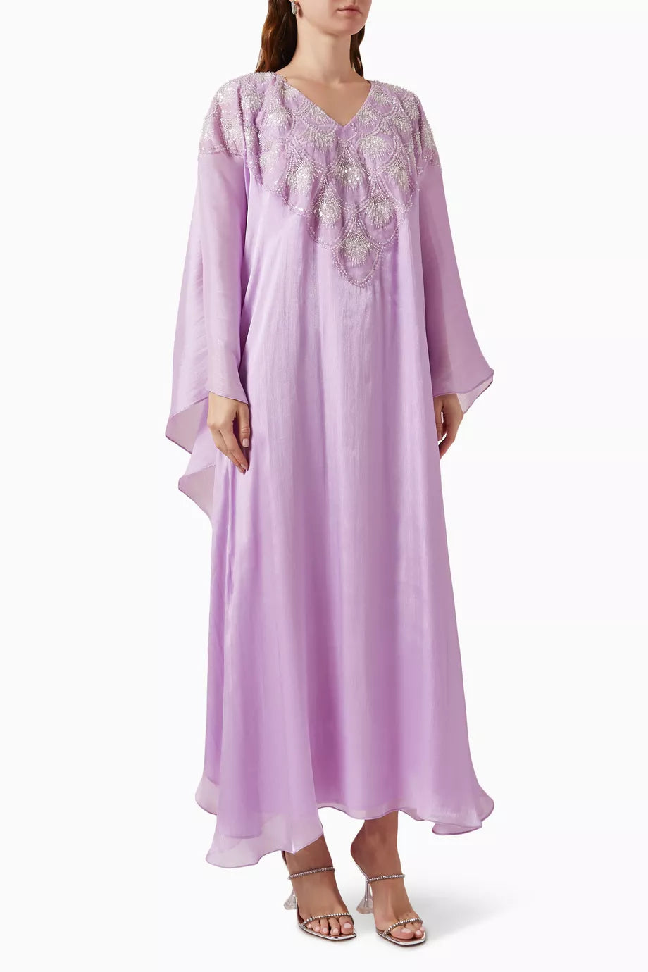 Embellished Kaftan in Organza