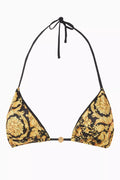 Barocco-print Bikini Top