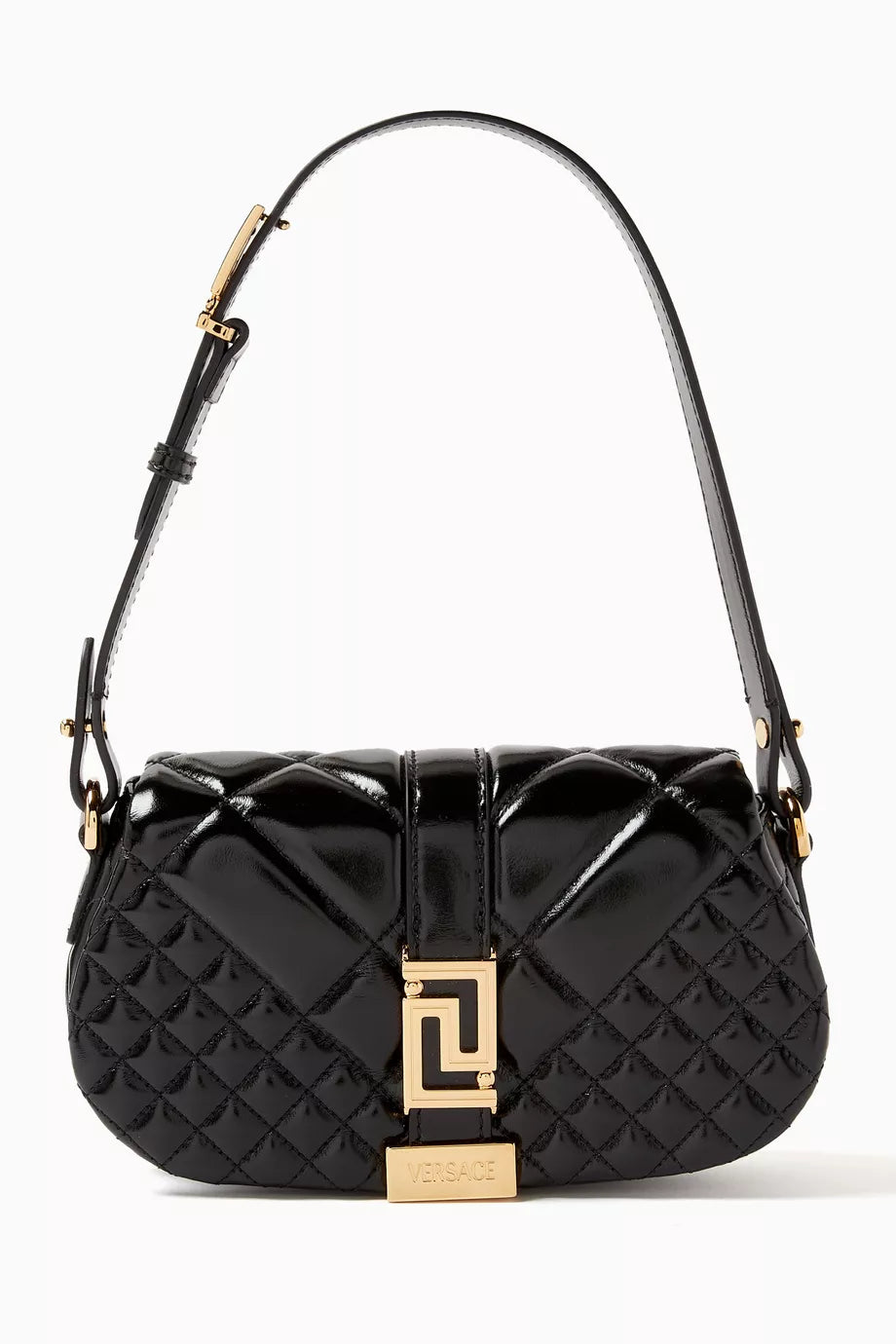 Mini Greca Goddess Shoulder Bag in Quilted Calf Leather