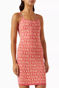 Logo-print Mini Dress in Knit
