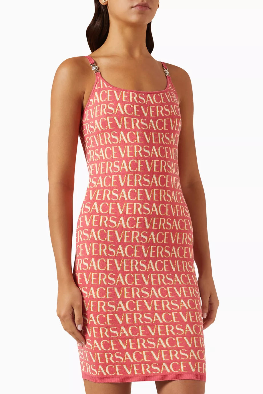 Logo-print Mini Dress in Knit