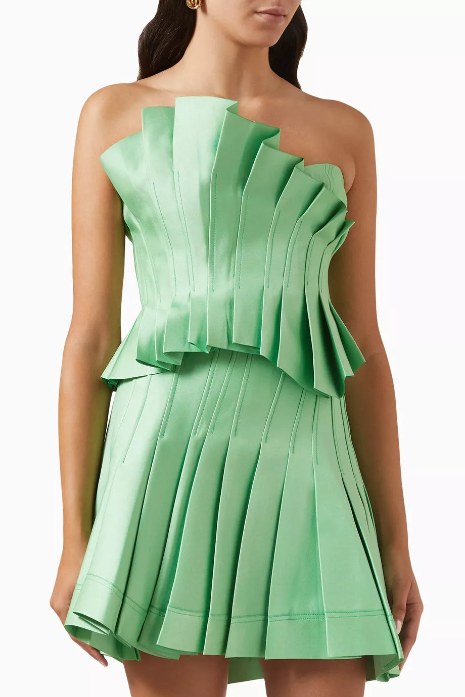 Davies Pleated Peplum Top