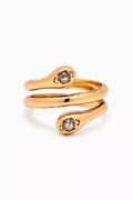 Forget Me Not Ring in Gold-plated Brass